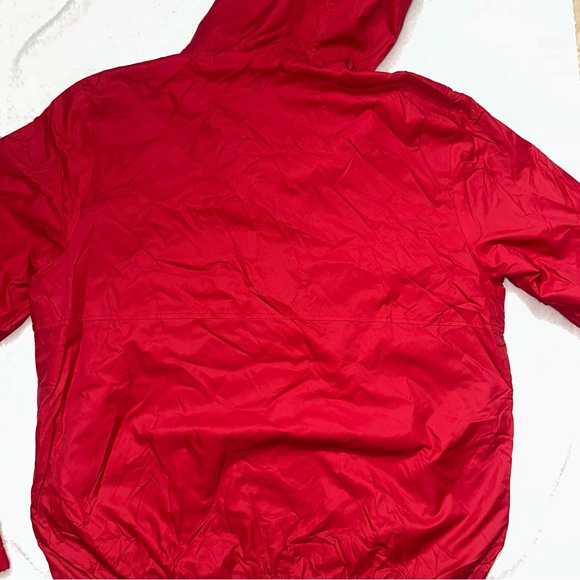 Guess Vibrant Red Hooded Windbreaker Jacket - Picture 4 of 5